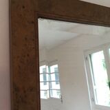 Miroir cadre en bois (porte de meuble ancien)