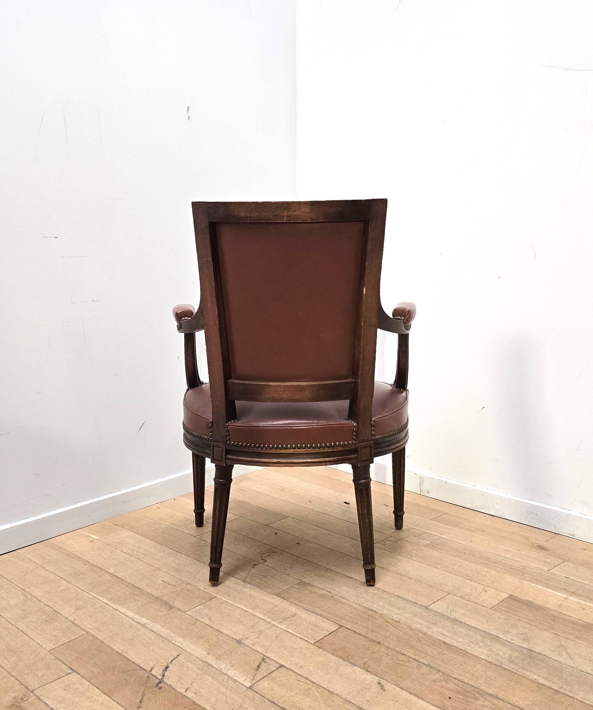 Set of 4 Empire style armchairs