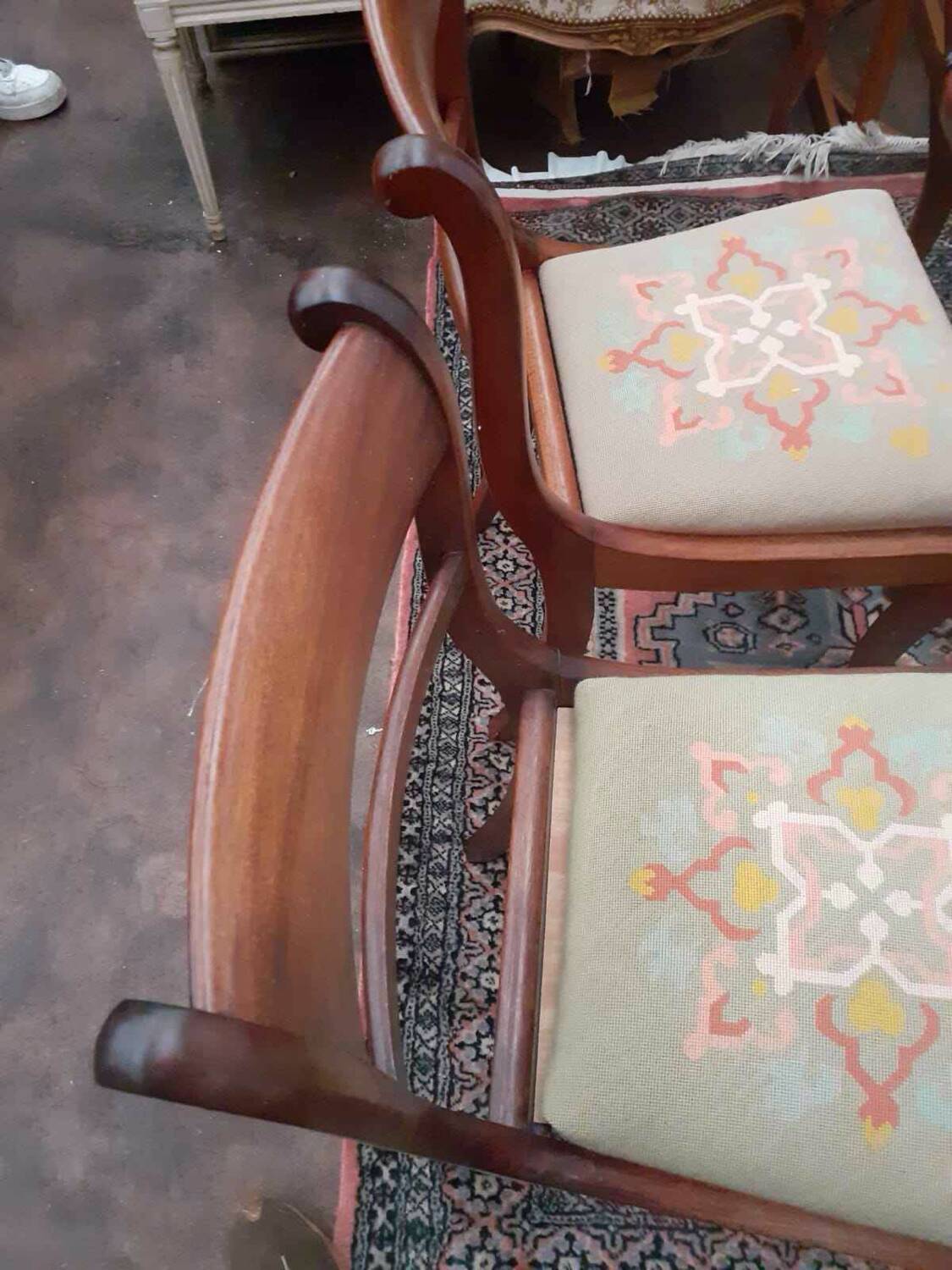 5 Louis Philippe style chairs