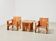 Gerrit Rietveld Paire de chaises Crate + Table pour Cassina 1934/1979