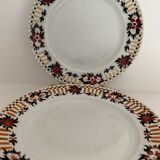 Lot de 8 assiettes à dessert anciennes Orchies Nord