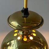 Set of three Vintage Golden Bell Scandi-Lamp Pendant Lamps 1960's Denmark