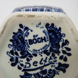 Boch Delfts blue and white sphinx vase, Holland, 50s