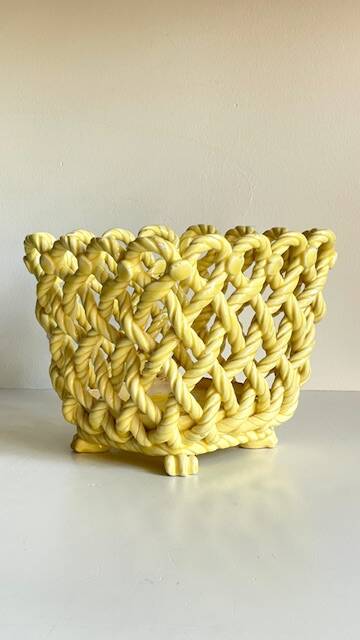 Vintage Braided Cache-Pot