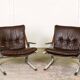 Mid-Century 'Pirate' Easy Chairs by Elsa and Nordahl Solheim for Rykken 60s