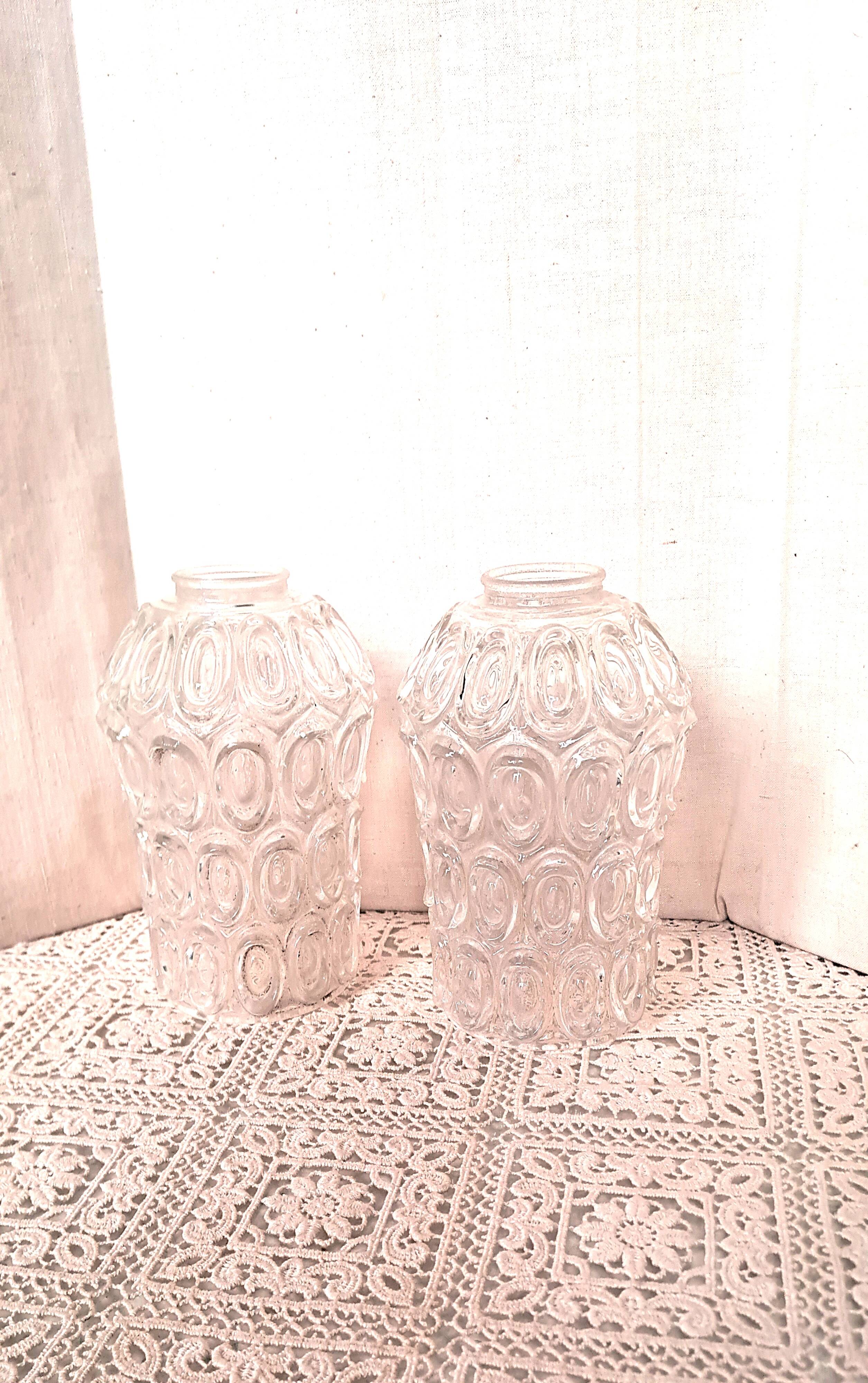 Glass Pendant Light Chandelier Ceiling Light France POP 1960 Retro Decoration 1 Pair