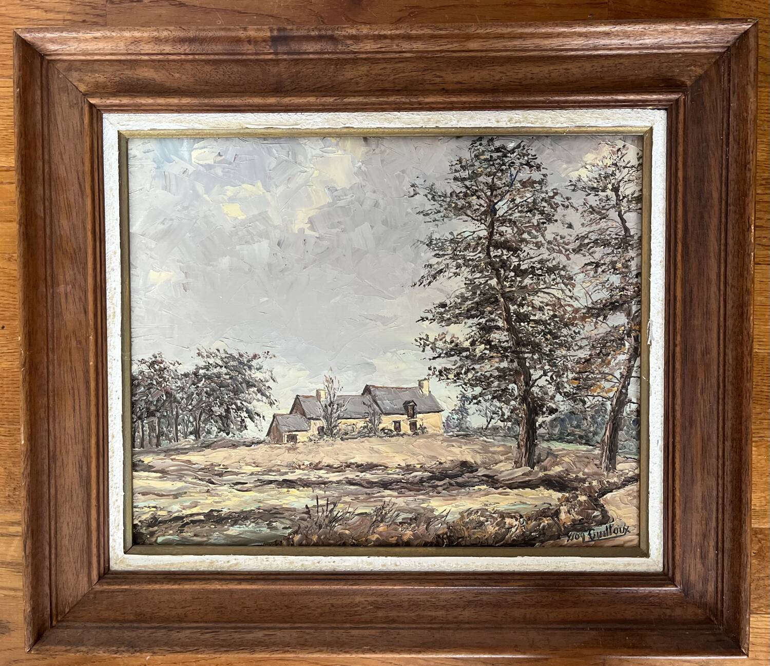 Tableau : Huile sur toile - paysage breton