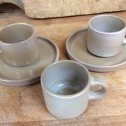 Stoneware coffee cups