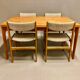 Set table and chairs Scandinavian design 1950.