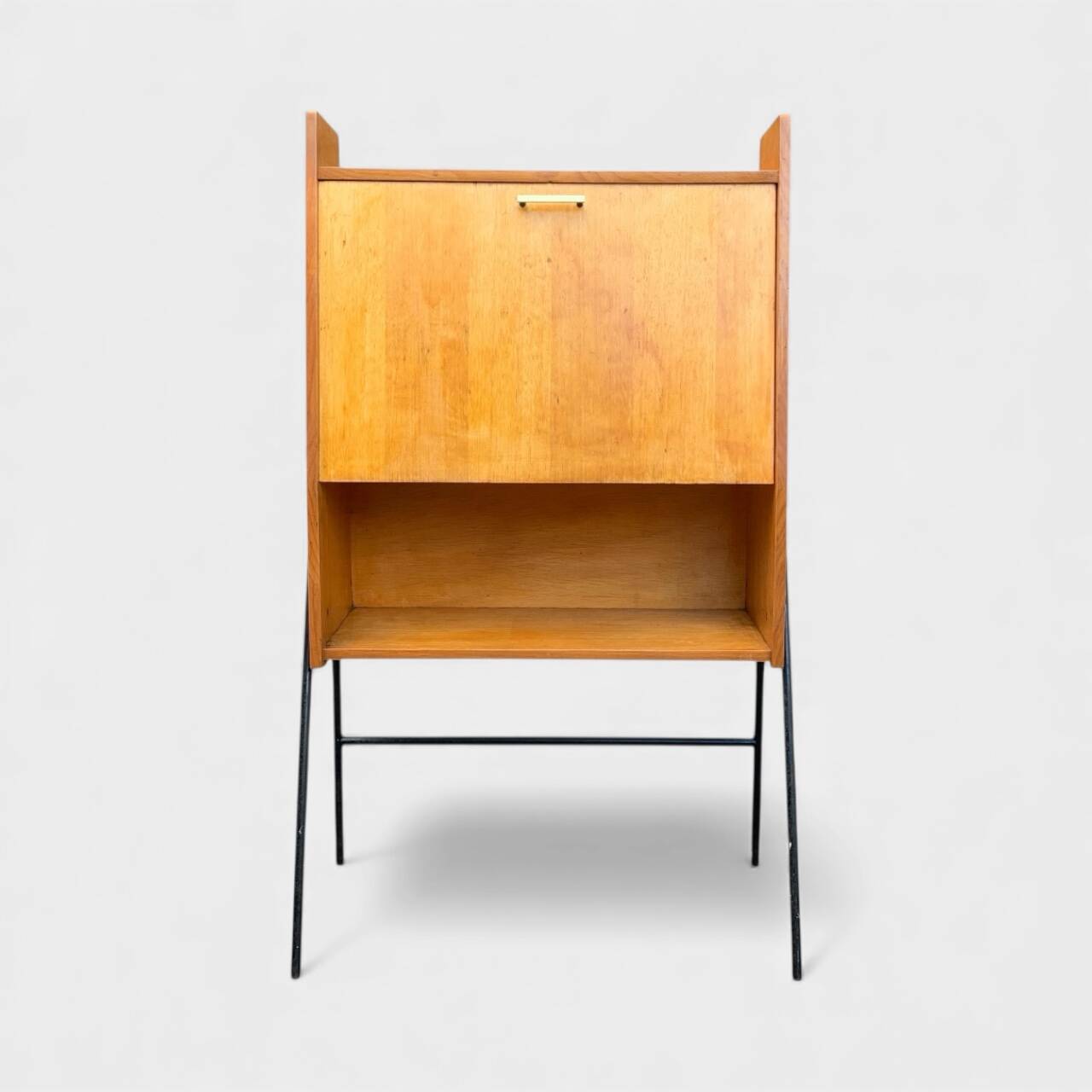 Vintage 1950s asymmetrical wall-mounted secretary desk