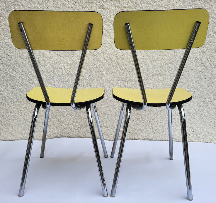 Set of 2 formica chairs