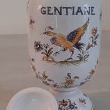 Apothecary pot "gentiane" in faience of moustiers