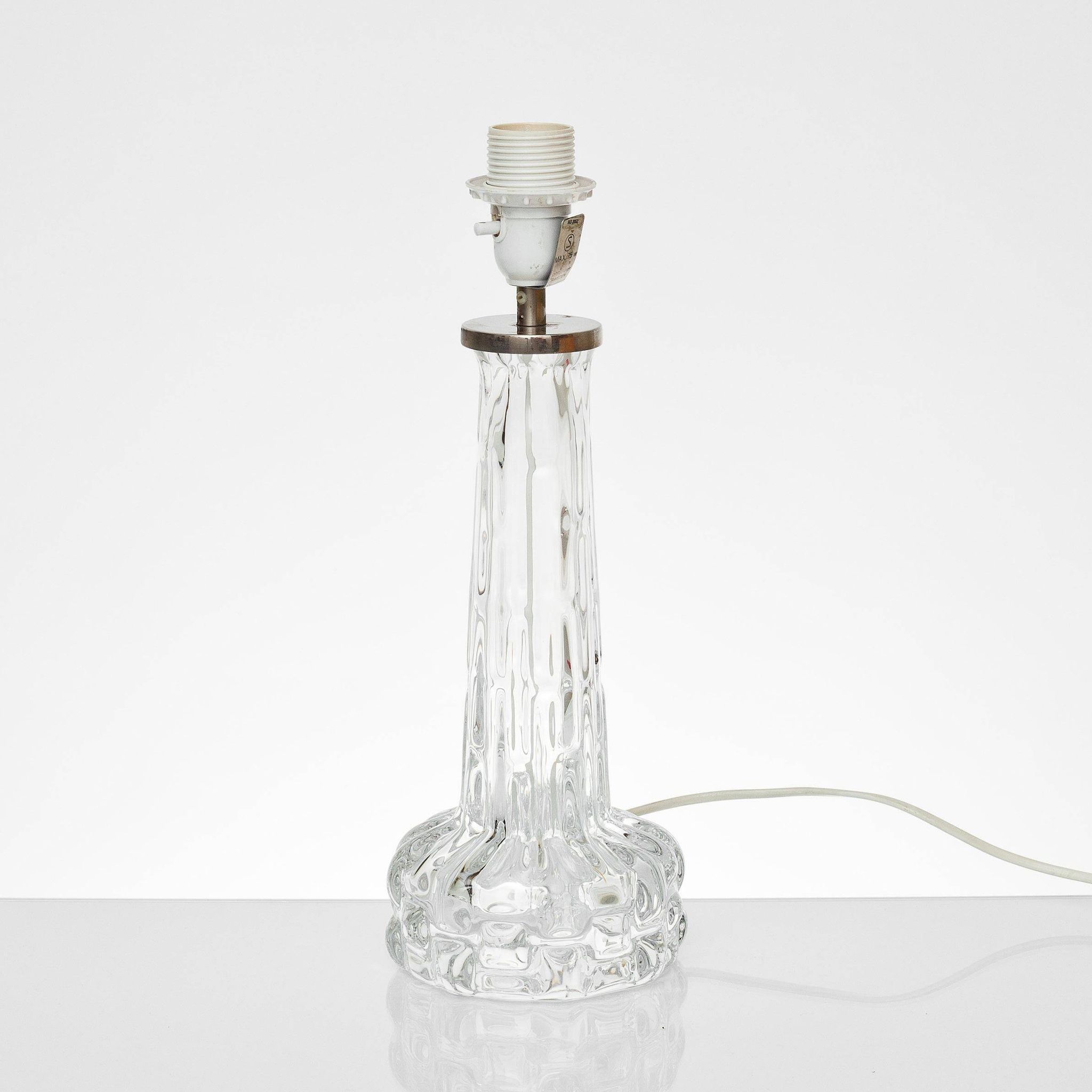 Carl Fagerlund for Orrefors, desk lamp in glass model "RD"