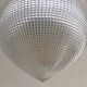 Paire de suspensions Holophane modèle goutte en verre strié circa 1940