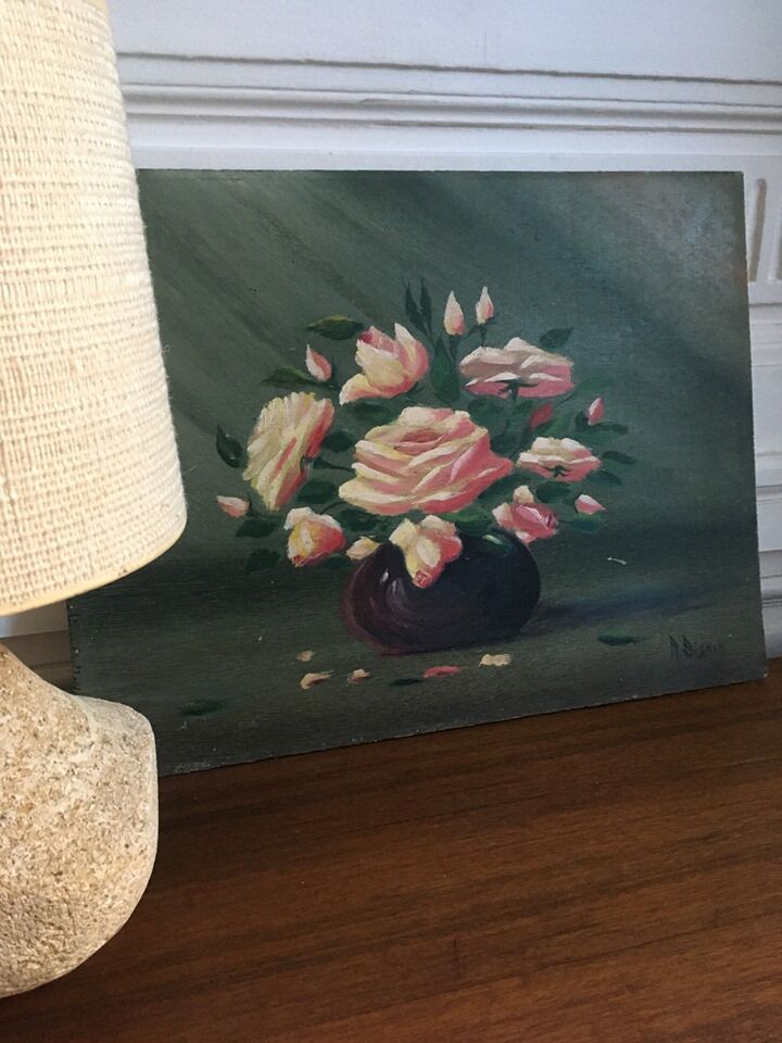 Oil painting on wood