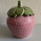 Pot céramique en forme de fraise