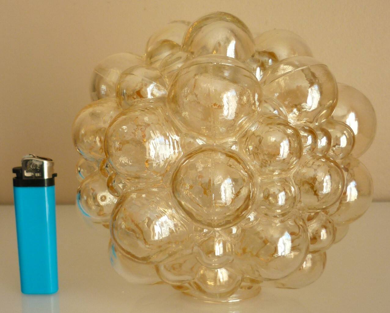 Helena Tynell design glass globe, bubble model, 1960s, wall light, lamp