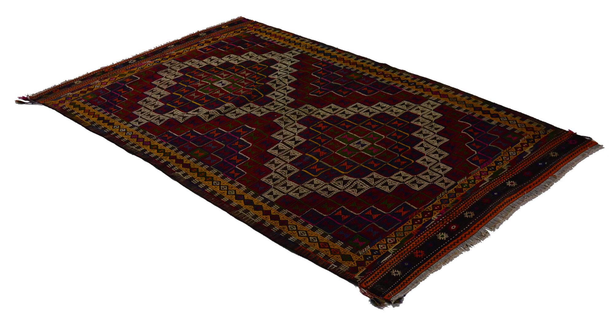 Area kilim rug ,vintage wool turkish handknotted kilim, 277cmx 166cm rug