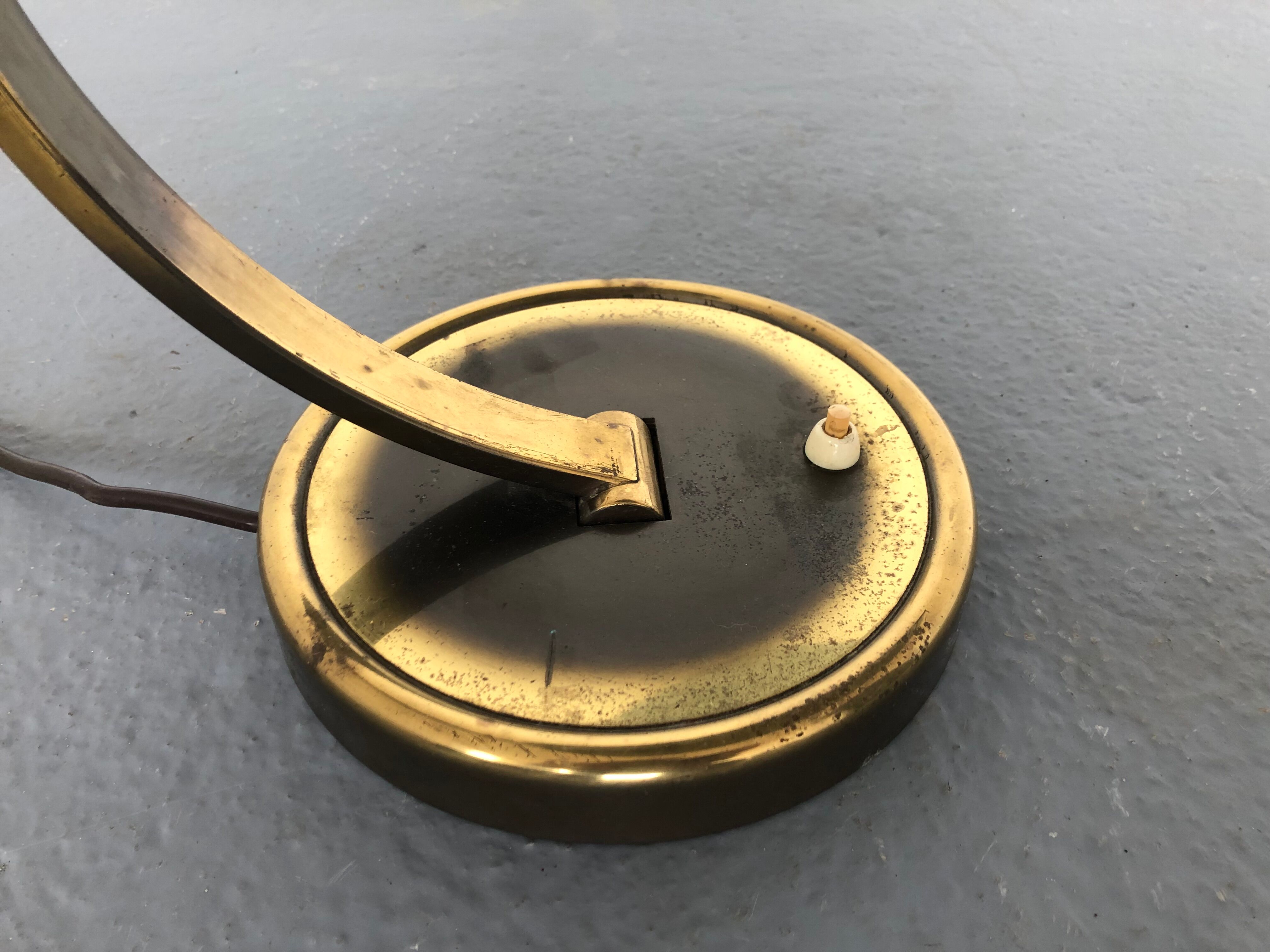 Brass bauhaus desk lamp 6751 by christian dell for kaiser leuchten, 1930s