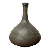 Vase de poterie d'atelier minimaliste du milieu du siècle par Mathies Schwarze, Allemagne, années 1960