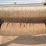 Set of 6 rope and pine chairs