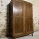 Antique wardrobe in solid oak