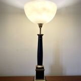Large black marble lamp 1950