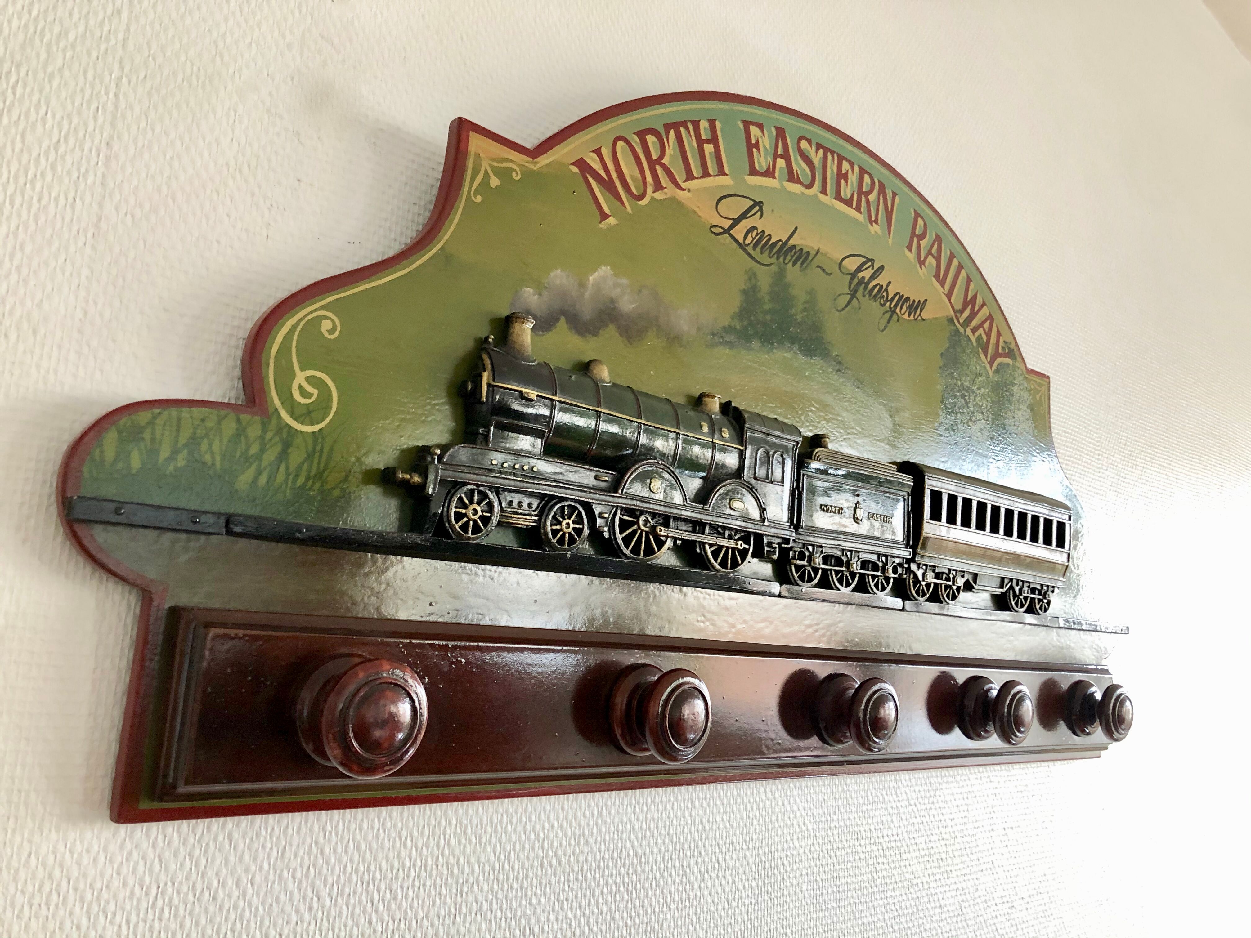 Country Corner Train Coat Rack
