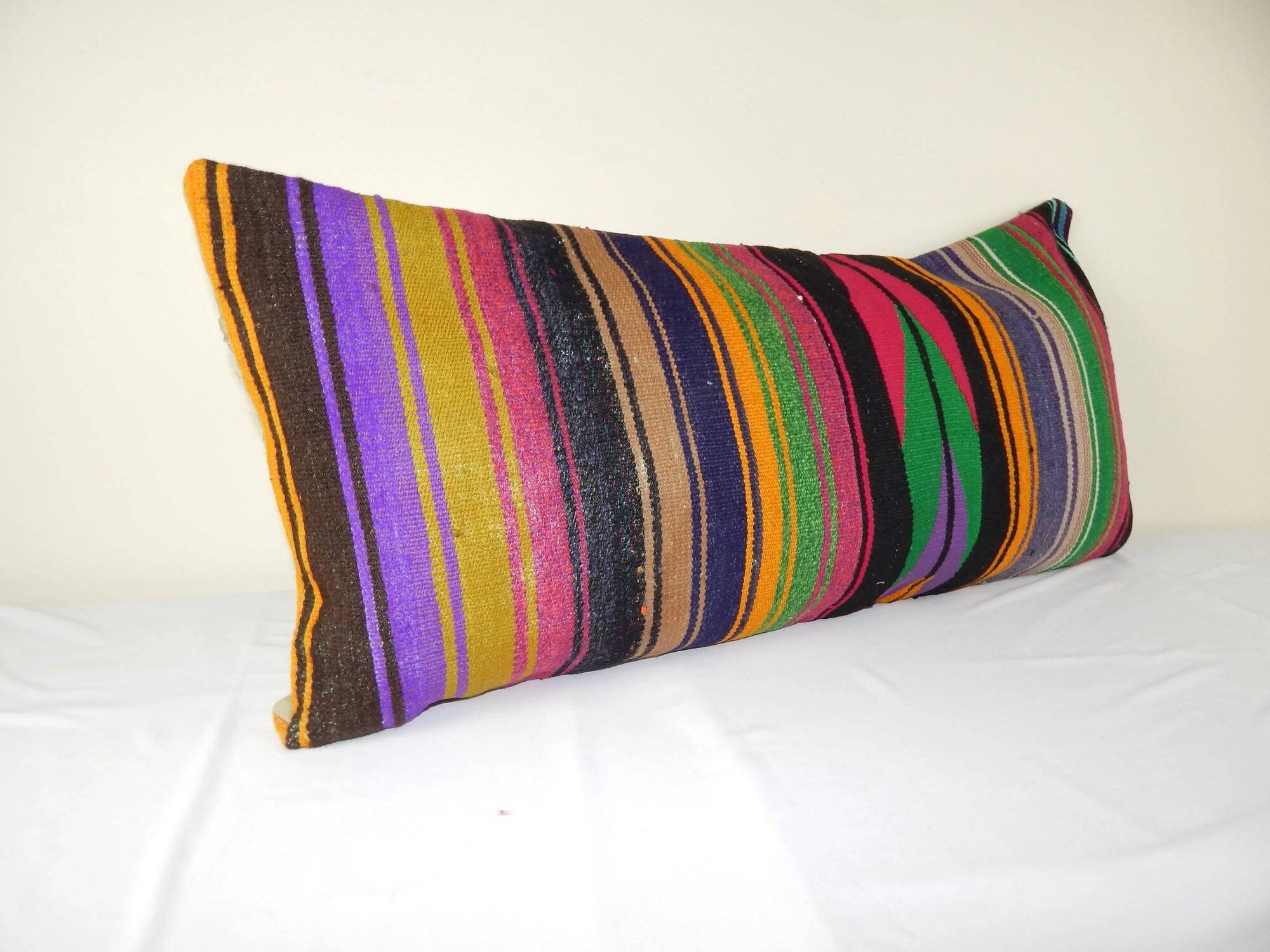 Vintage kilim cushion cover 102x51 cm