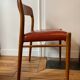 Moller chair model 75 oak and leather