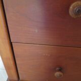 Elégante commode  en merisier – 3 tiroirs –Années 80