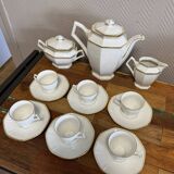 Lourioux-Foecy: 15-piece Art Deco style porcelain coffee service