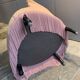 Yellow velvet toad armchair and pink trim
