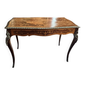 bureau, table en bois