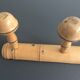 Bamboo-style wooden patère 30/40