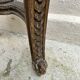 Wall lamp console - half moon carved wood old gilded