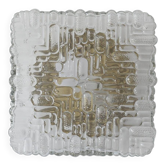 Applique en verre du milieu du siècle, années 1960