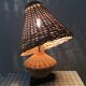 Vintage lamp from the 50s- 60s in rattan