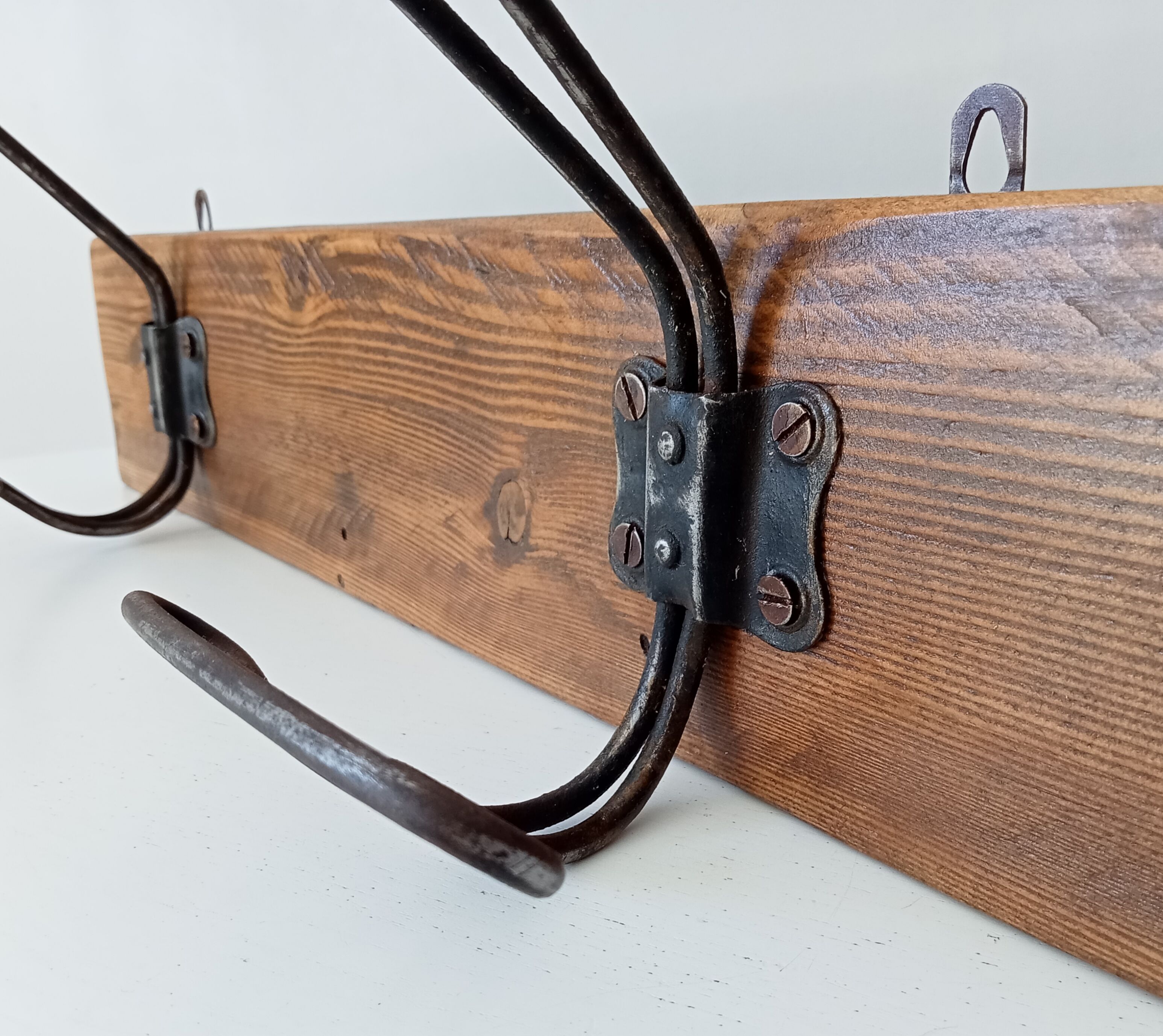 Vintage wall coat rack