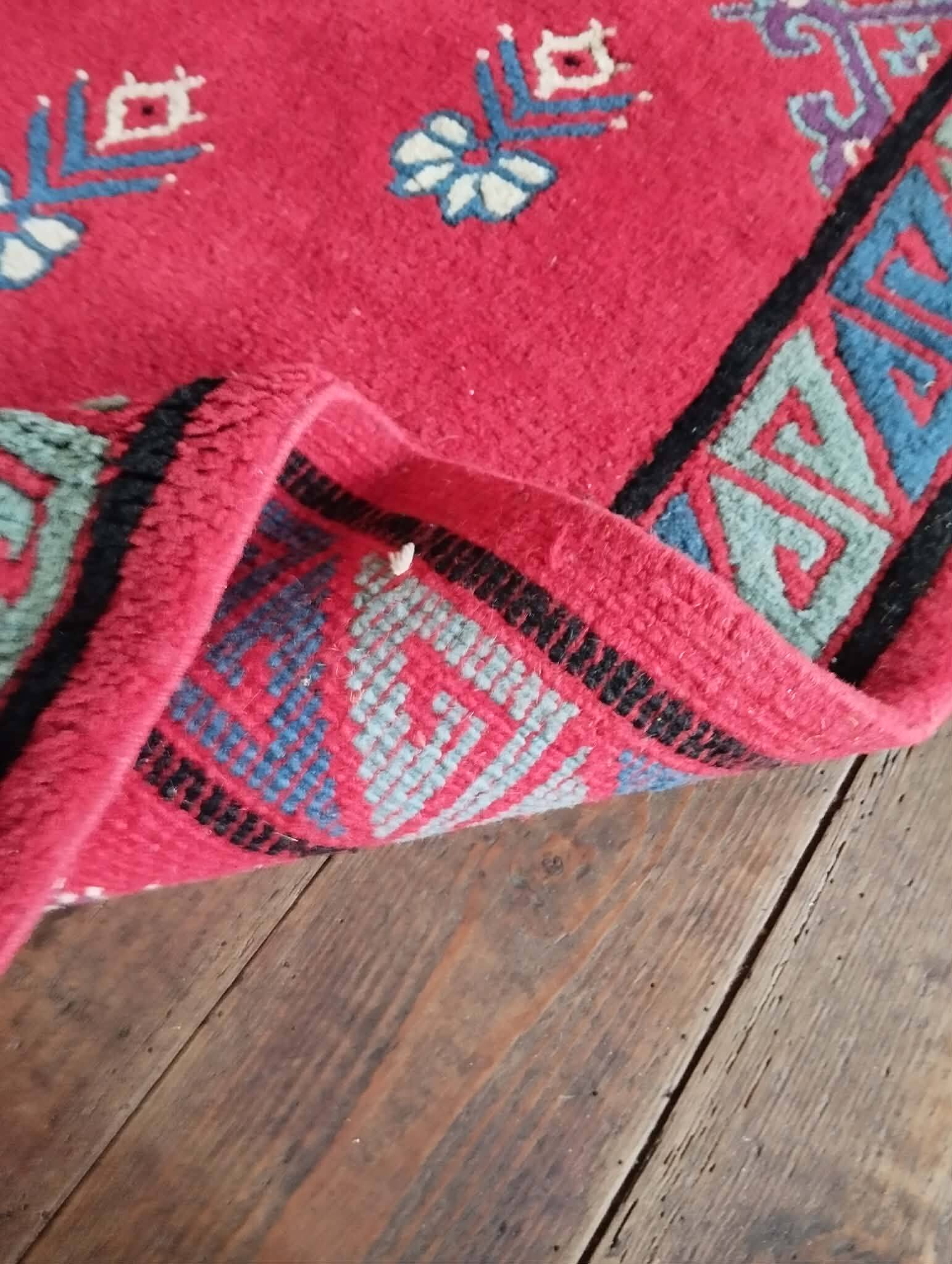 Handmade Kairouan Berber rug 208x101cm