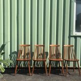 Set of 4 Scandinavian chairs from the 1960s