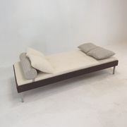 Wengé Daybed with Dedar Cushions and Bolster, 1970s