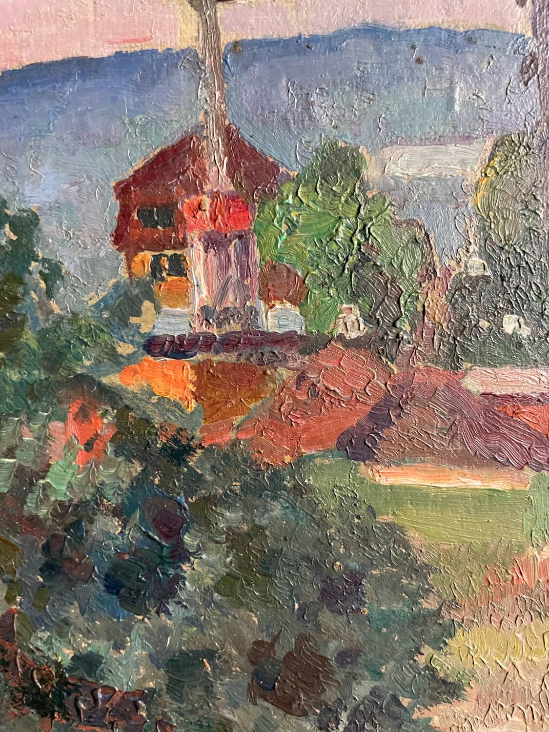 Swiss landscape painting 1951