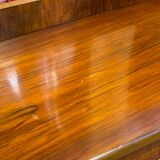 English art deco walnut showcase