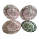 4 Lunéville & Ironstone plates – English Style decor