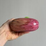 2 blown glass soliflore vases