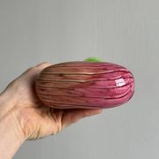 2 vases soliflores en verre soufflé