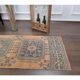 Vintage Turkish Oushak Handmade Wool Runner 78x350