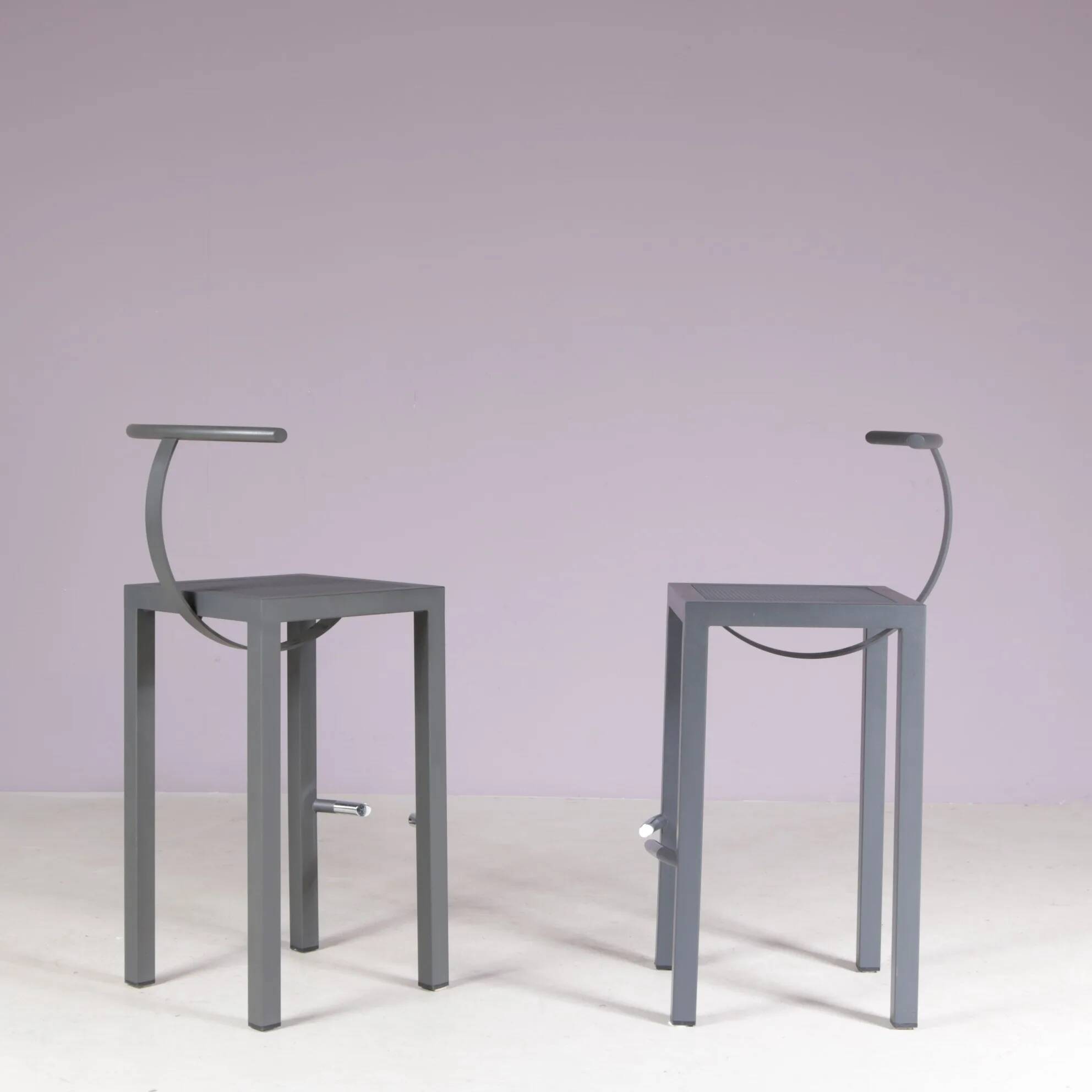 1980s bar stool model: Sarapis by Philippe Starck for Driade Italy