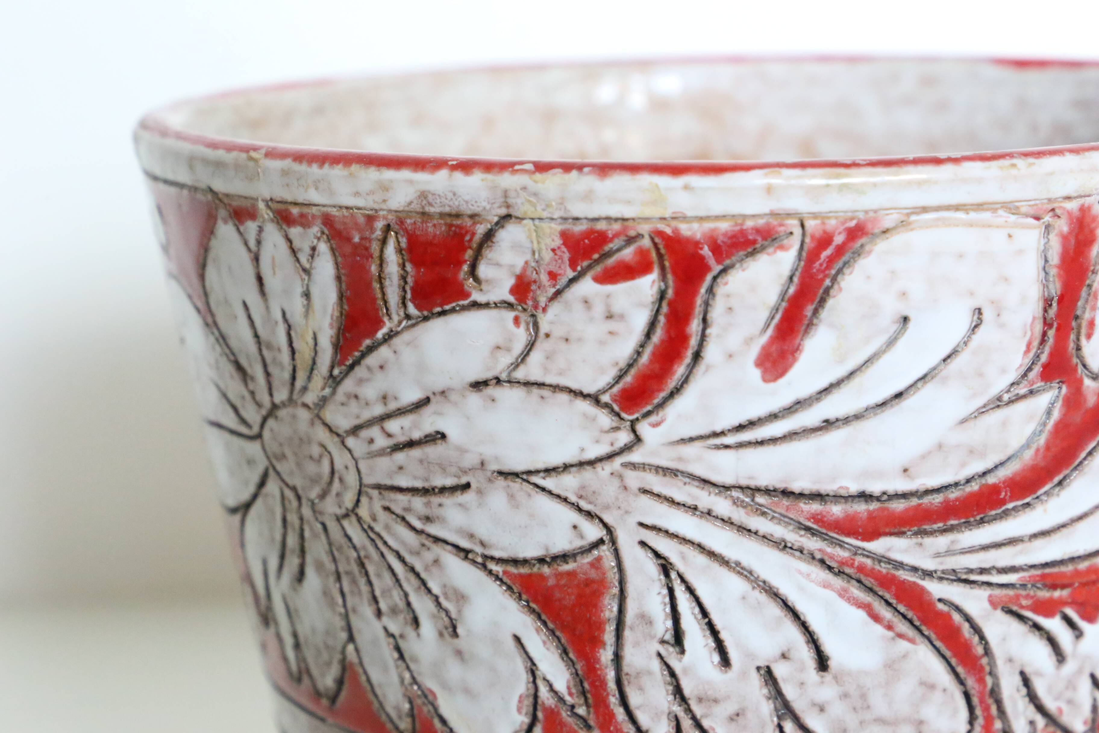 Italian ceramic planter by Fratelli Fanciullacci, circa 1950/60